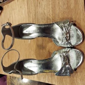 Silver Marc Fisher Heels